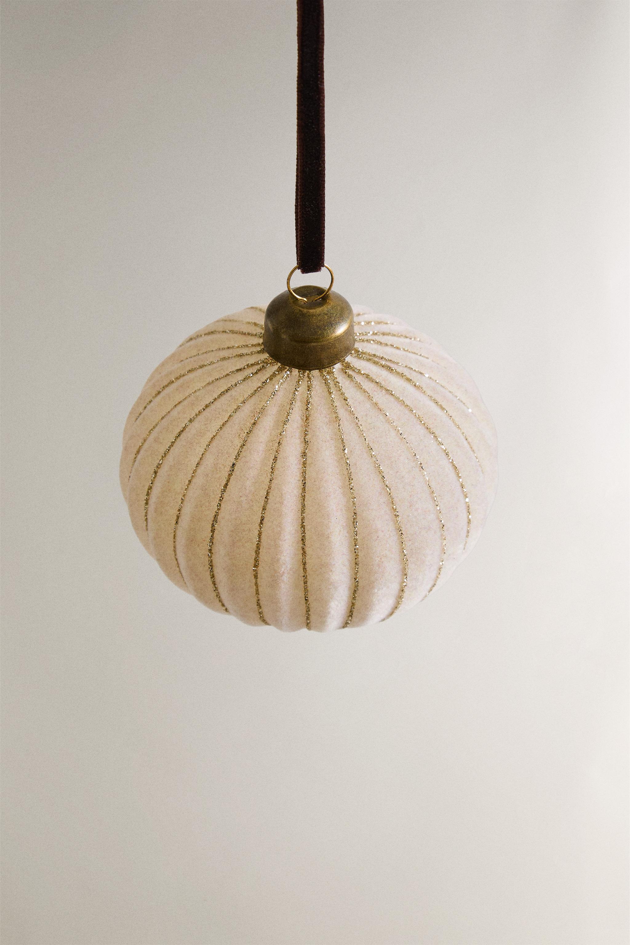 STRIPED CHRISTMAS TREE ORNAMENT